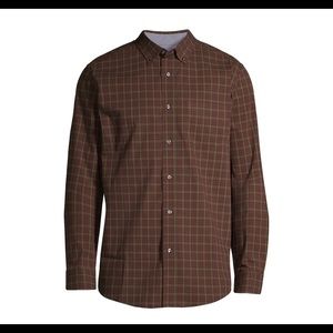 New George Men's Long Sleeve Stretch Shirt